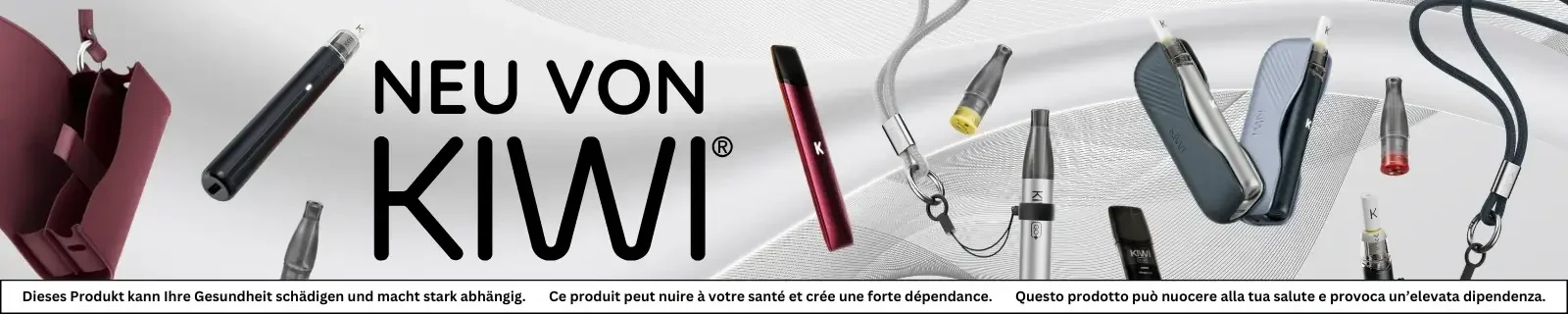 Neue KIWI Vapor Produkte und E-Zigaretten-Zubehör entdecken