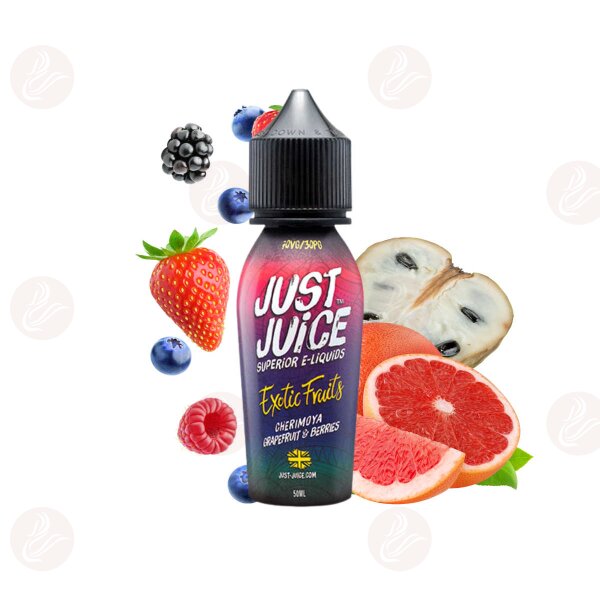 Just Juice - 50ml Shortfill Liquid Cherimoya, Grapefruit & Berries Ohne Nikotin