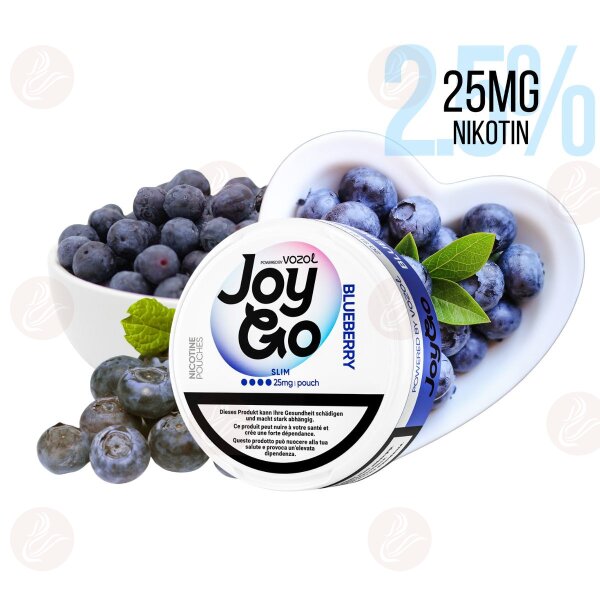 Vozol - Joy Go 25mg Snus Blueberry