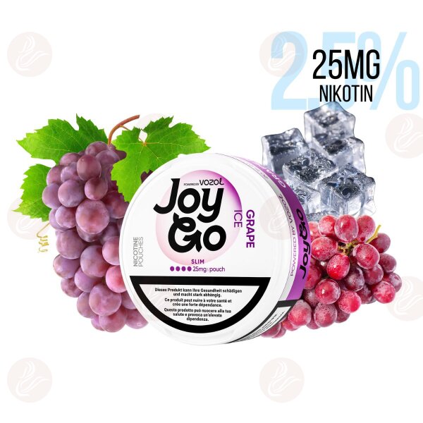 Vozol - Joy Go 25mg Snus Grape Ice