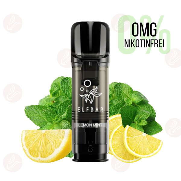 ELFBAR - ELFA Pro Nachfüllkartuschen Lemon Mint 0mg/ml