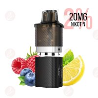 Vozol Vista Plug Pod Blueberry Raspberry Lemon – Fruchtiger Mix aus Blaubeere, Himbeere und Zitrone, 20 mg Nikotin, 2 ml Pod & 10 ml Tank.