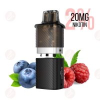 Vozol Vista Plug Pod Blue Razz Ice – Intensiver Himbeer-Blaubeer-Geschmack mit Ice-Effekt, 2 ml E-Liquid Pod + 10 ml Tank, 20 mg Nikotin.