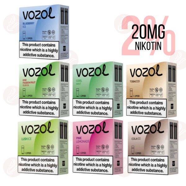Vozol Switch - Pods préremplis PRO - Sel de nicotine 20 mg/ml  Mûre