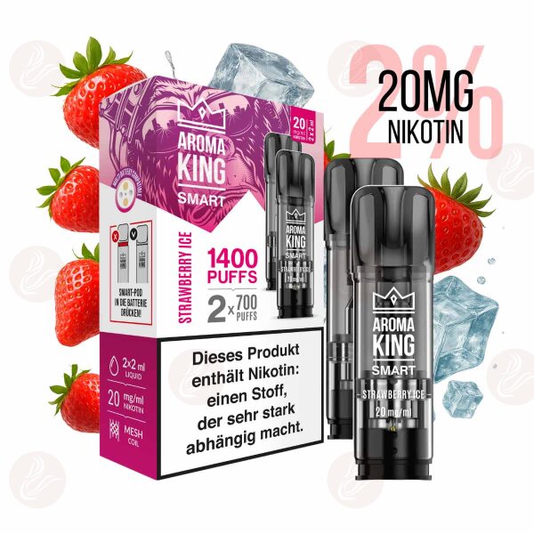 Aroma King - SMART Pods Strawberry Ice 20mg