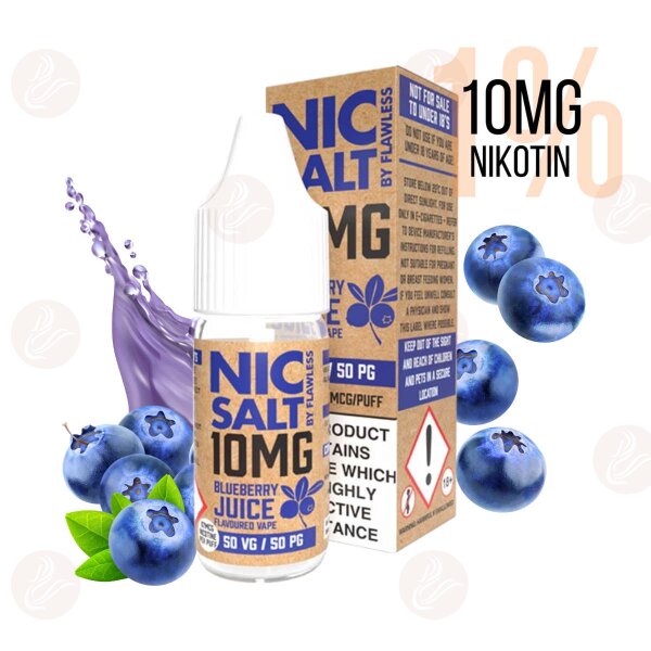 Nic Salt Flawless Blueberry Juice 10mg Nikotinsalz