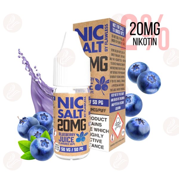 Nic Salt Flawless Blueberry Juice 20mg Nikotinsalz