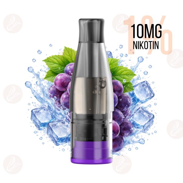 KIWI VAPOR - Cartucce KIWI GO Plus 10 mg NS Grape Ice