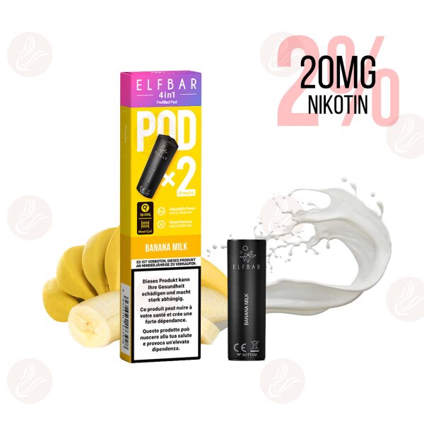 Elfbar - 4 in 1 Vape Pod Banana Milk