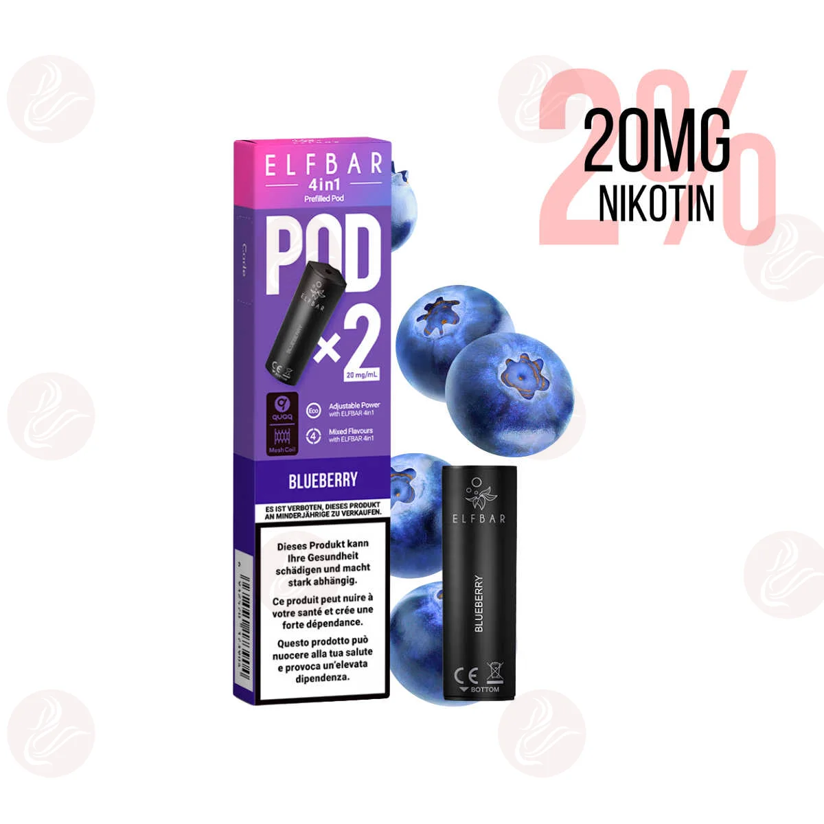 Elfbar - Pod 4 en 1 Blueberry