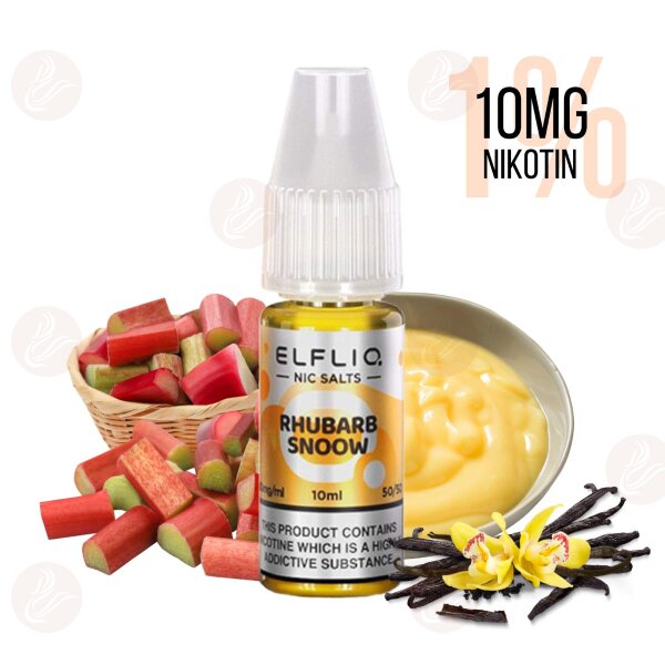 Elfbar - Elfliq Rhubarb Snoow 10mg/ml (1%) - MHDÜ