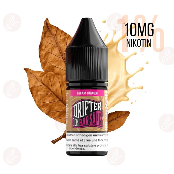 Drifter Bar Salts - Cream Tobacco 10mg/ml - MHDÜ