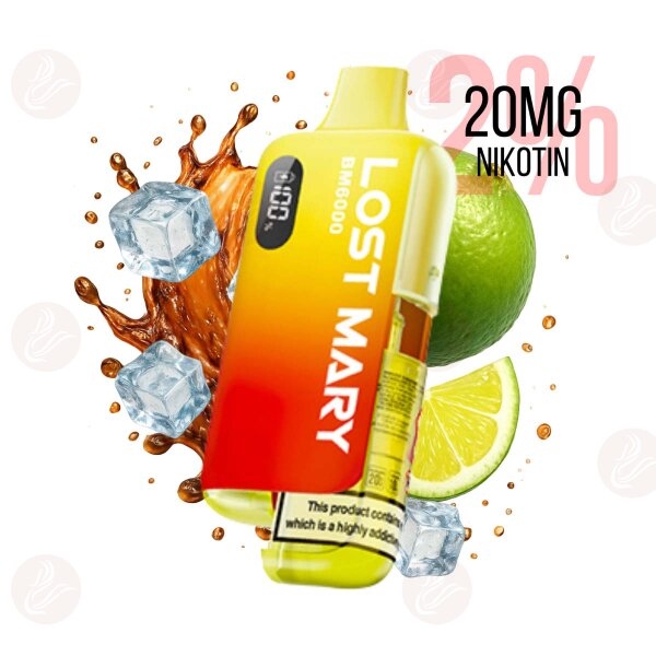 Lost Mary BM6000 Hybrid E-Zigaretten Kit Cola Lime