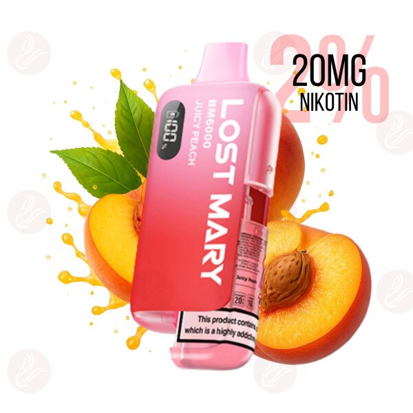 Lost Mary BM6000 Hybrid E-Zigaretten Kit Juicy Peach