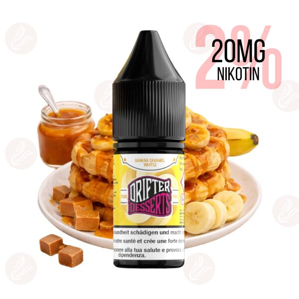 Drifter Desserts Bar Salts - Gaufre à la banane et au caramel 20 mg/ml