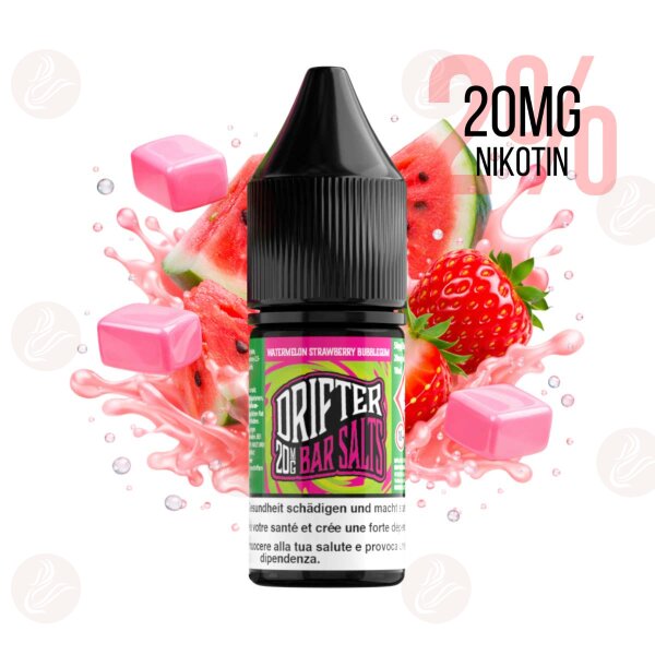 Drifter Bar Salts - Pastille de chewing-gum à la pastèque et à la fraise 20 mg/ml