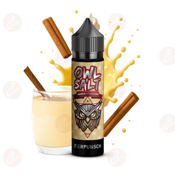 OWL Salt – Longfill 10 ml dans 60 ml Édition de Noël Lait de poule