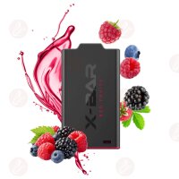 J Well - X-BAR X-Shisha Red Mix (Red Fruits) Pod 0mg -...