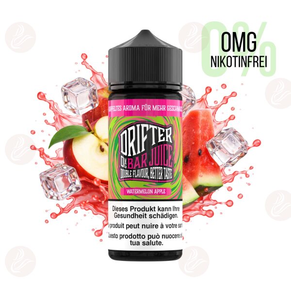 Drifter Bar Juice - Shortfill Liquid 120ml Watermelon Apple Nikotinfrei