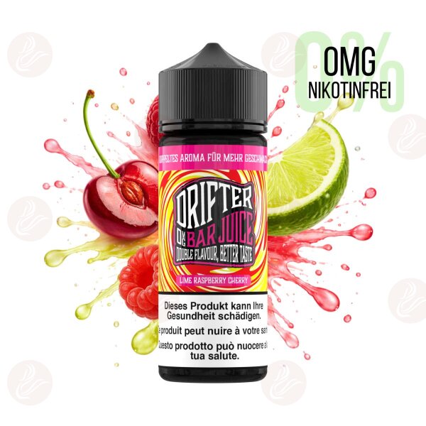 Drifter Bar Juice -  120ml Shortfill Lime Raspberry Cherry Ohne Nikotin