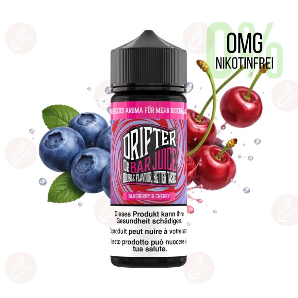 Drifter Bar Juice - 120ml Shortfill Blueberry Cherry Without Nicotine