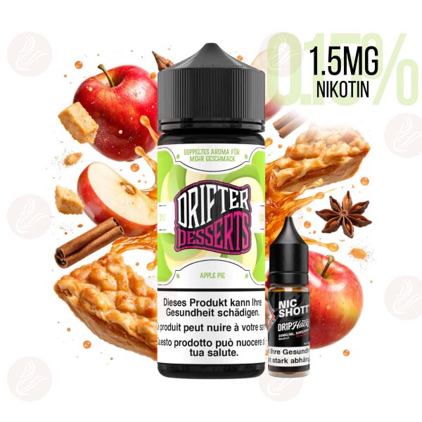 Drifter Desserts Bar Juice - Shortfill 120ml  Apple Pie 1.5mg/ml