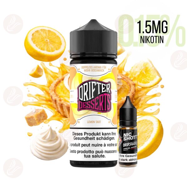 Drifter Desserts Bar Juice - Shortfill 120ml Lemon Tart 1.5mg/ml