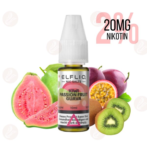 Elfbar - Elfliq Kiwi Passion Fruit Guava 20mg/ml (2%) - MHDÜ