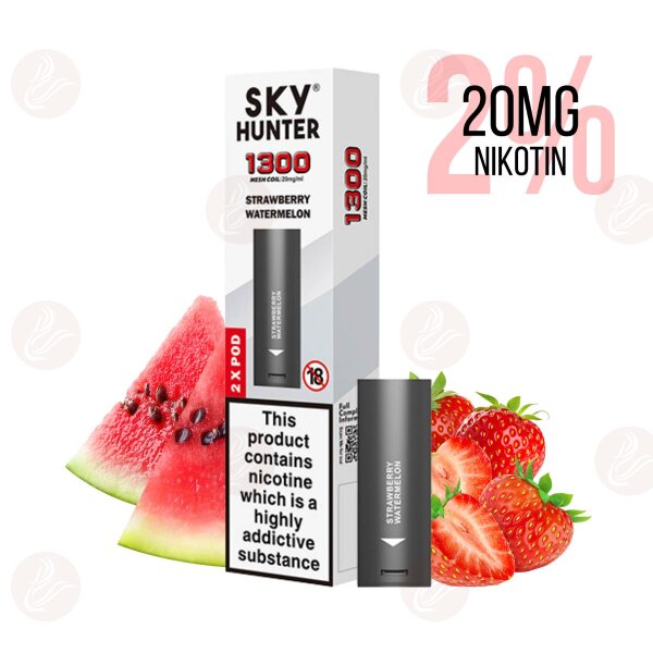 Sky Hunter - Prefilled Pods mit Mesh Coil Strawberry Watermelon - MHDÜ