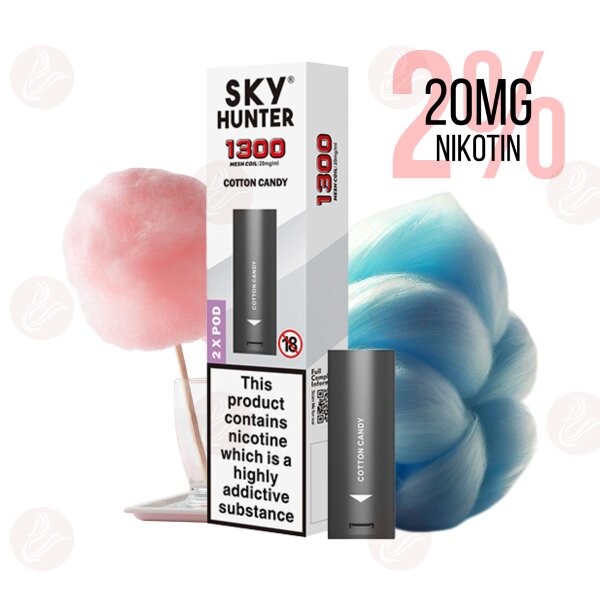 Sky Hunter - Prefilled Pods mit Mesh Coil Cotton Candy - MHDÜ