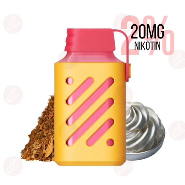 Vozol - Gear 600 Vape usa e getta Crema Tabacco 20 mg/ml (2%) Sale di nicotina - Data di scadenza