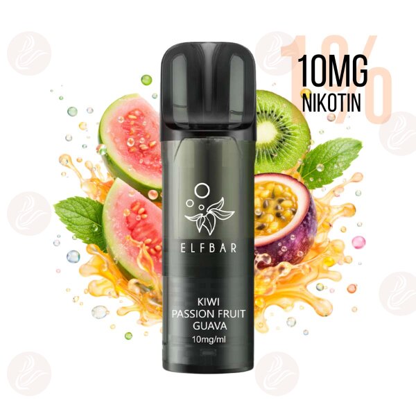 Elfbar - Elfa Pro V2 Pods - Kiwi Passion Fruit Guava 10mg/ml