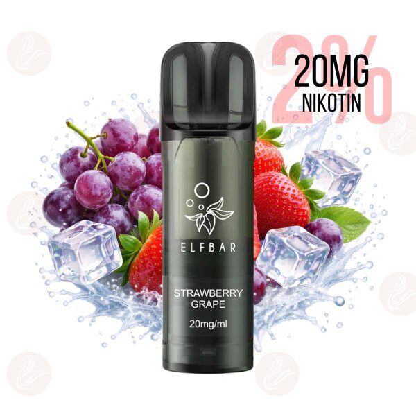 Elfbar - Elfa Pro V2 Pods - Strawberry Grape 20mg/ml