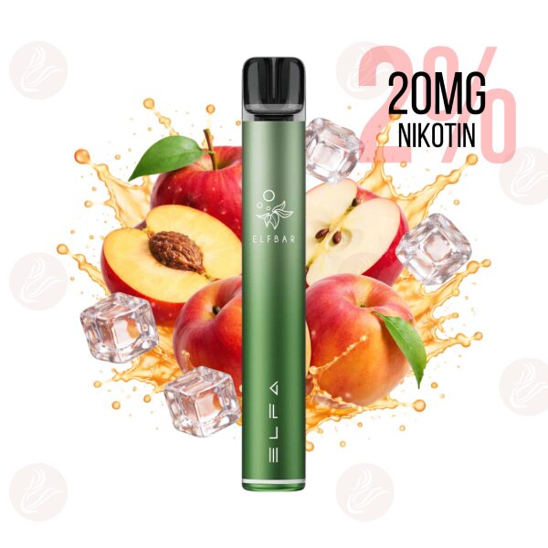 Elfbar - ELFA Pro V2 Kit 20mg - Aurora Green - Apple Peach
