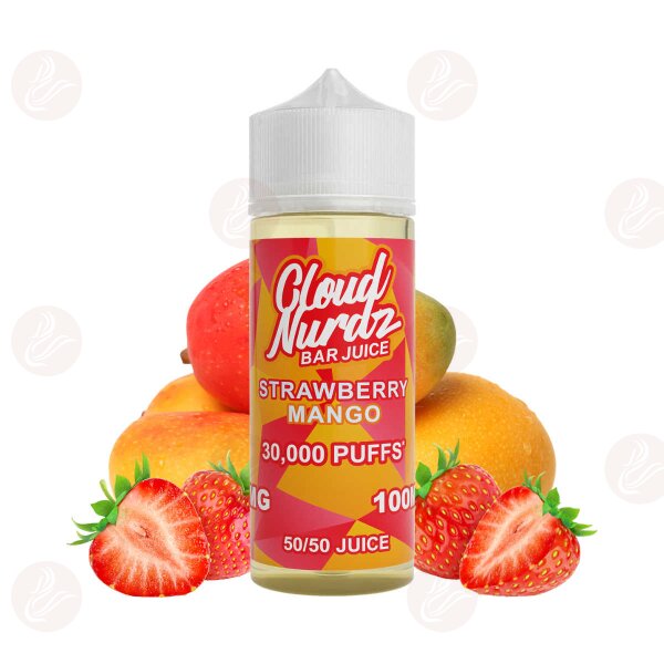 Cloud Nurdz Bar Juice - Strawberry Mango 120ml Shortfill - MHDÜ