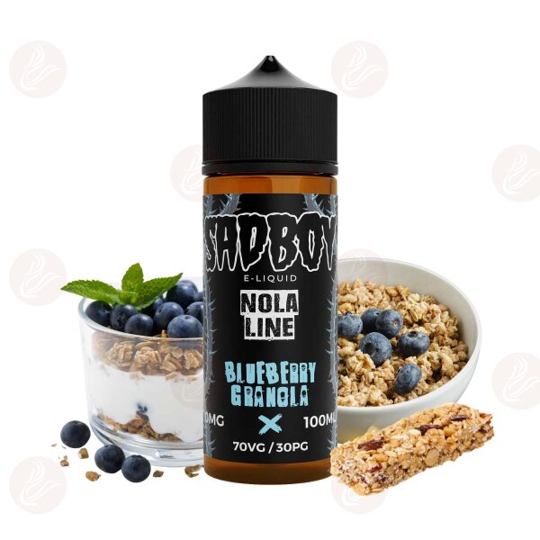 Sadboy - Nola - Blueberry Granola 120ml Shortfill - Best Before
