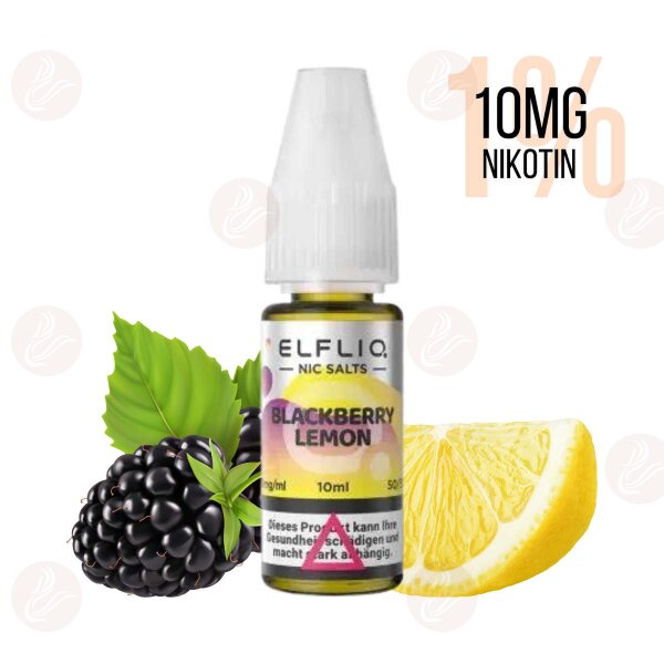 Elfbar - Elfliq Blackberry Lemon 10mg/ml (1%) - MHDÜ