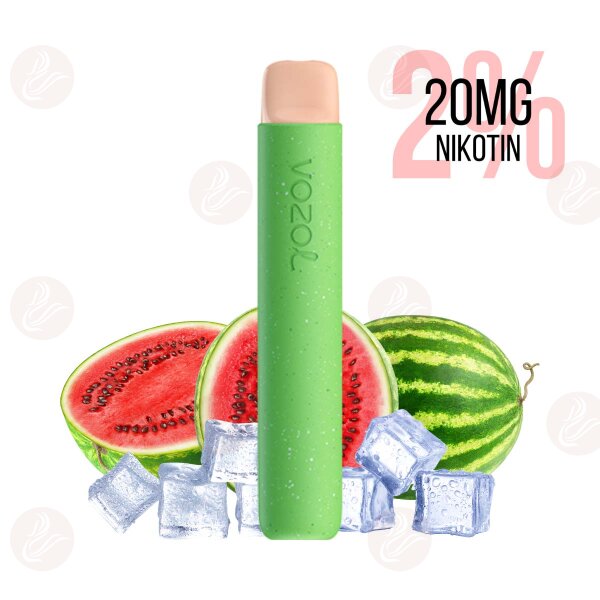 Vozol - Star 600 Sigaretta elettronica usa e getta Watermelon Ice 20 mg/ml (2%) sale di nicotina - Da consumarsi preferibilmente entro