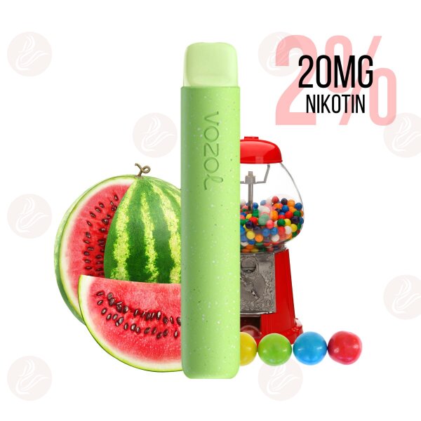 Vozol - Star 600 Disposable Vape Watermelon Bubblegum 20mg/ml (2%) Nicotine Salt - Best Before