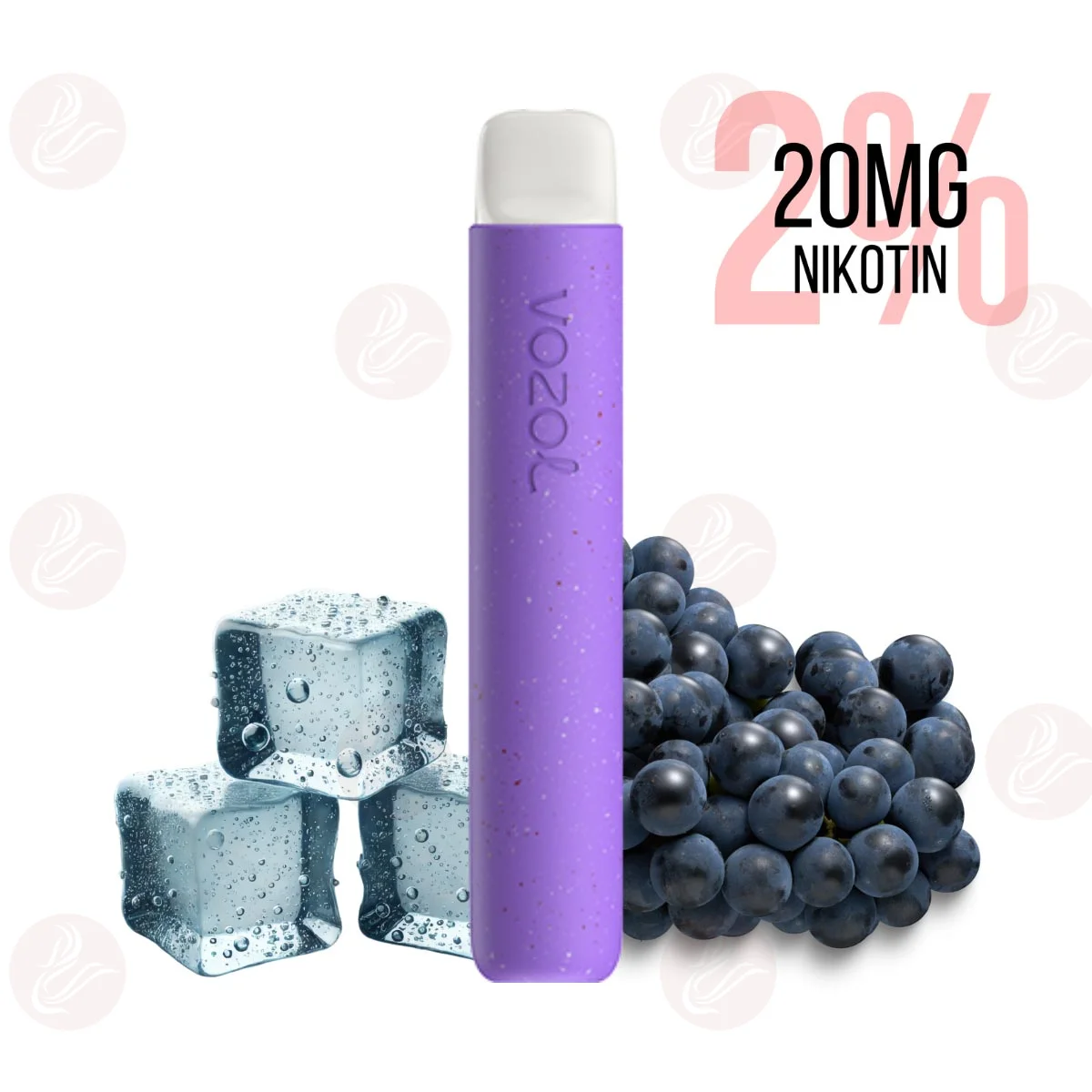 Vozol - Star 600 Disposable Vape Grape Ice 20mg/ml (2%)...