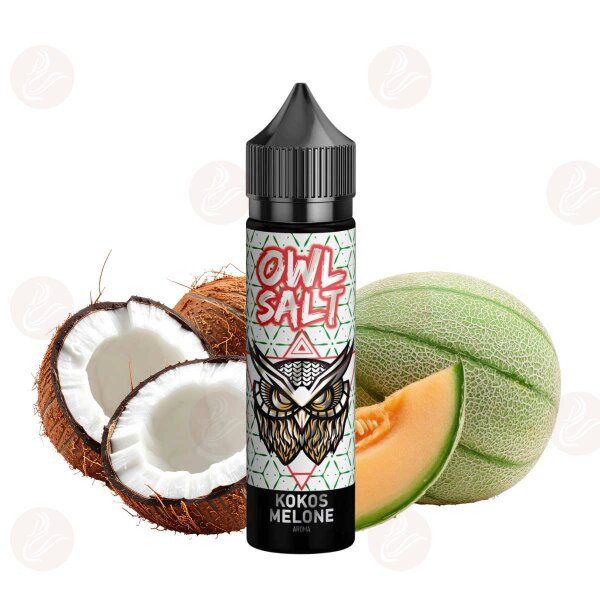 OWL Salt - Kokos Melone Longfill 10ml in 60ml Flasche
