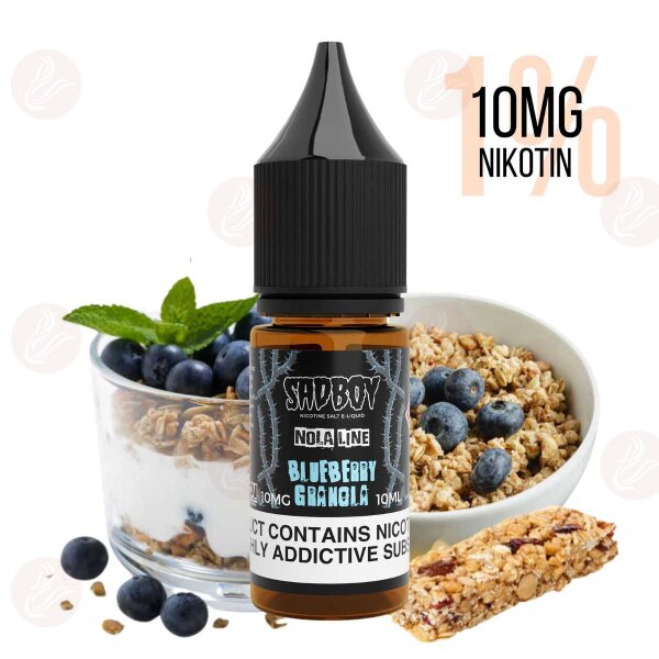 Sadboy - Nola - Granola à la myrtille Nicsalt 10 mg/ml (1 %) - Date limite de consommation