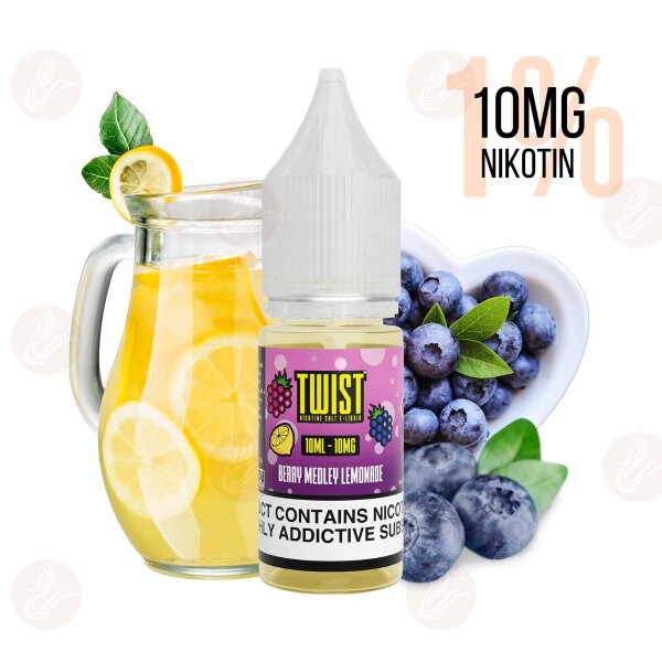 Twist E-Liquids - Berry Medley Lemonade Nicotine Salt 10 mg/ml (1%) - Best Before