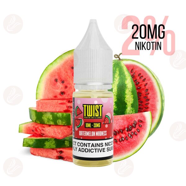 Twist E-Liquids - Watermelon Madness Nicsalt 20mg/ml (2%) - MHDÜ
