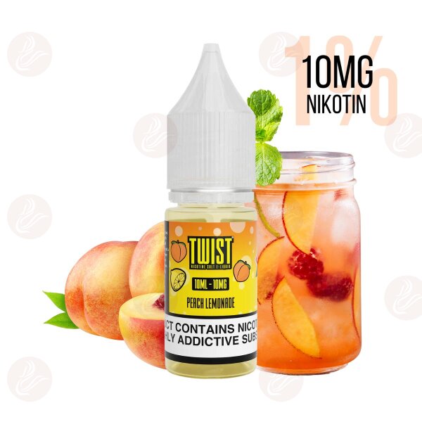 Twist E-Liquids - Peach Lemonade Nicsalt 10 mg/ml (1%) - Data di scadenza