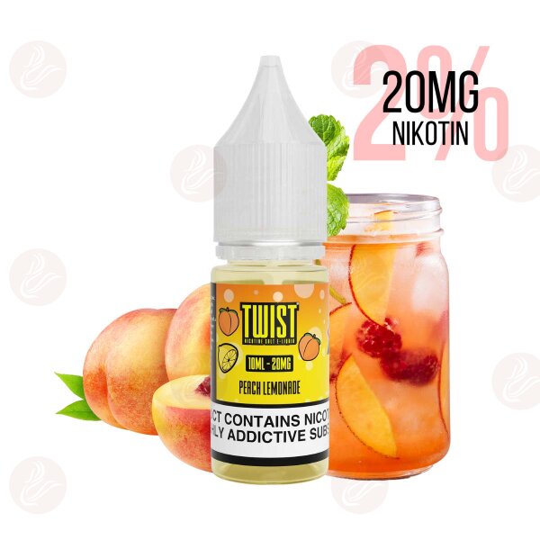 Twist E-Liquids - Peach Lemonade Nicotine Salt 20 mg/ml (2%) - Best Before
