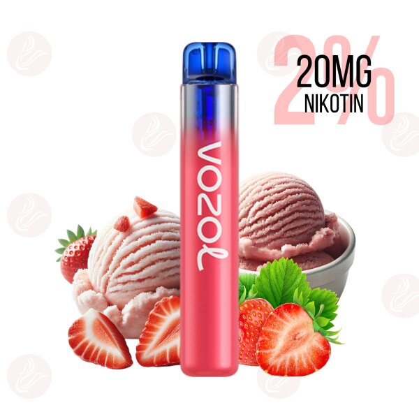 Vozol - Neon 800 Vape usa e getta Strawberry Ice Cream 20 mg/ml (2%) sale di nicotina - Scadenza