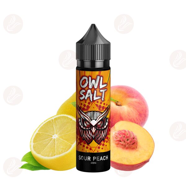 OWL Salt - Sour Peach Longfill 10ml in 60ml Flasche