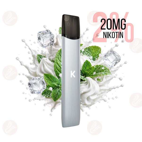KIWI Vapor - Kit Kiwi Air avec pod 20mg - Platinum Silver