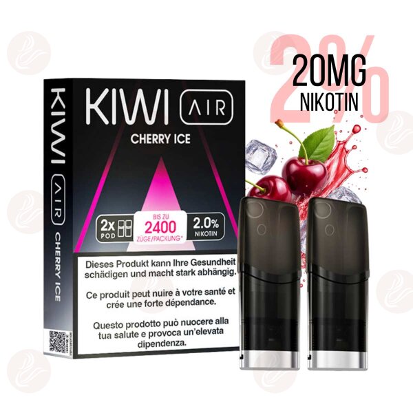 KIWI Vapor - Pod Kiwi Air - Ciliegia ghiacciata 20mg